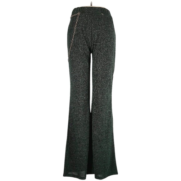 Jens Pirate Booty Glitter Bell Flares with waist Chain M NWT - Picture 2 of 4